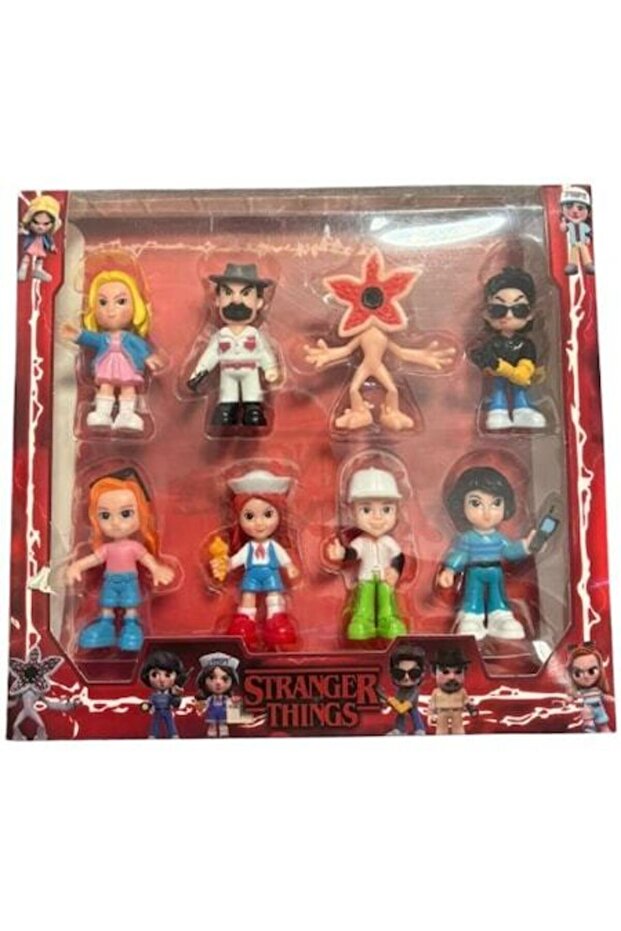 Set Stranger Things, 8 figurine, multicolor, 9 cm - 1