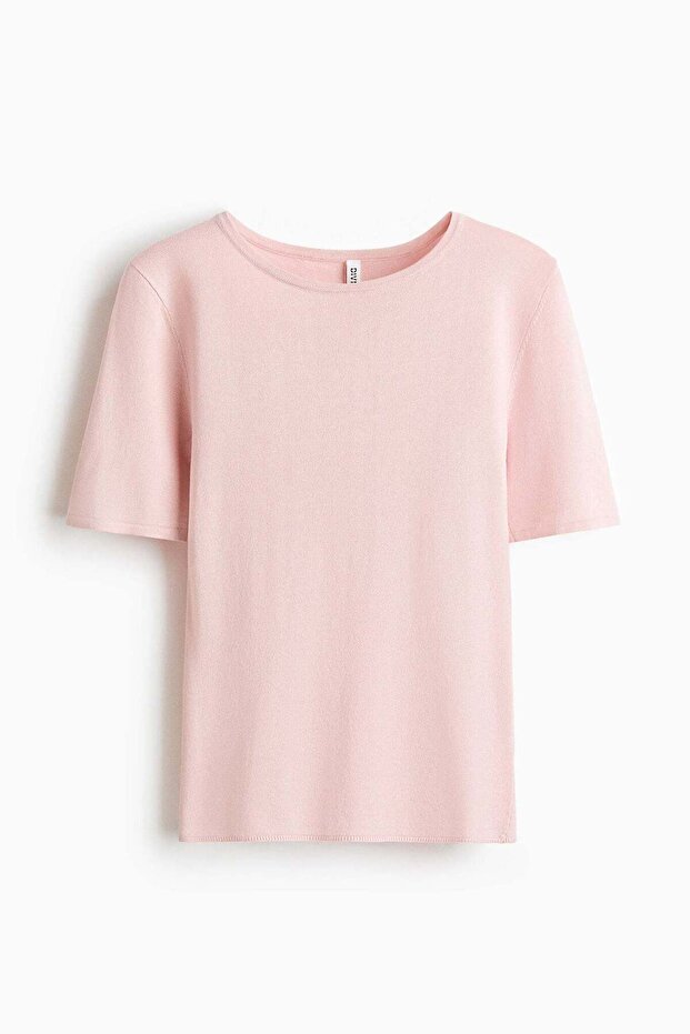 Fine-knit T-shirt