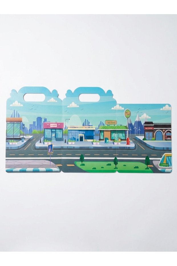 My First Reusable Sticker Book with Educational Vehicles and City Themes | Children's Activity Set
