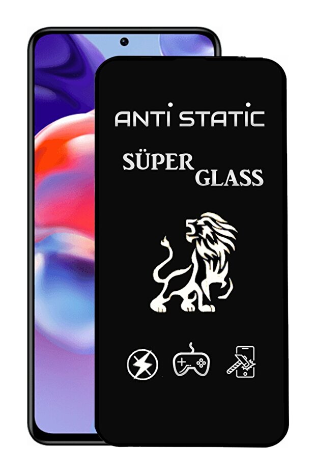 واقي شاشة زجاجي متوافق مع هاتف Xiaomi Redmi Note 11 Pro Plus، مضاد للكهرباء الساكنة والغبار، مع إطار