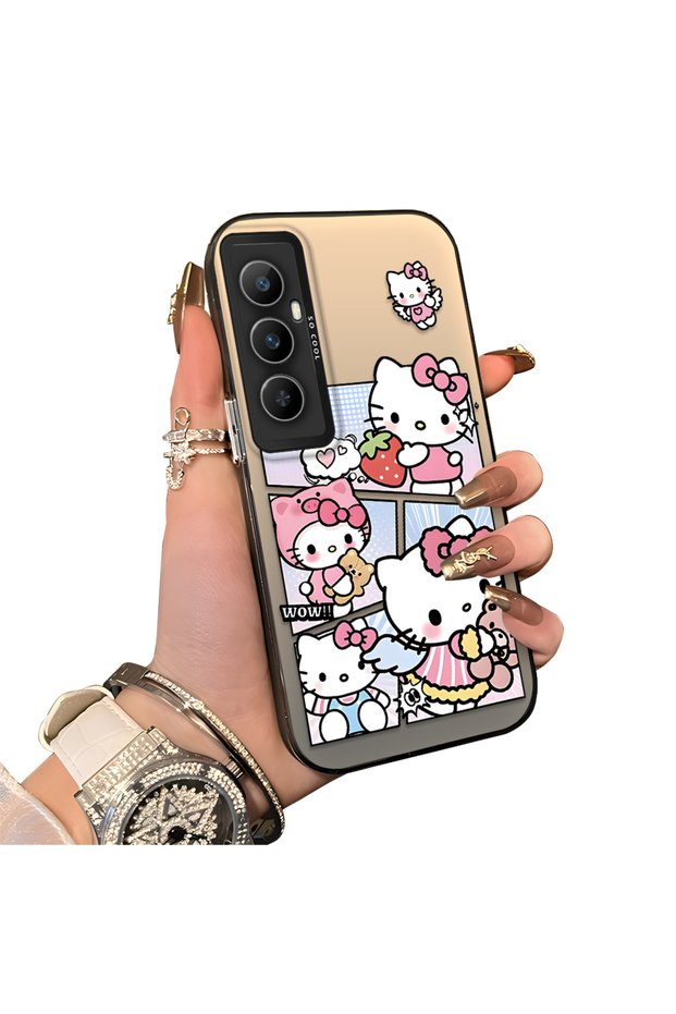 Realme C65 4g Compatible Stylish Cartoon Printed Shockproof Case
