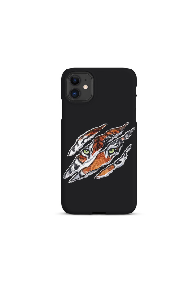 iPhone 11 Compatible Tiger Eye Design Phone Case