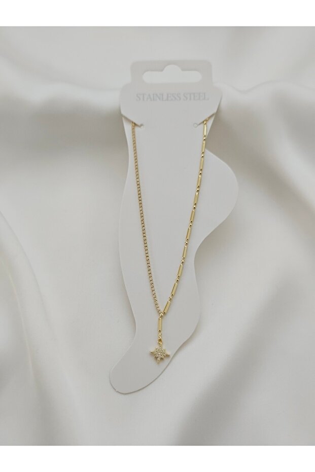Women's Steel Tarnish-Resistant Star Anklet