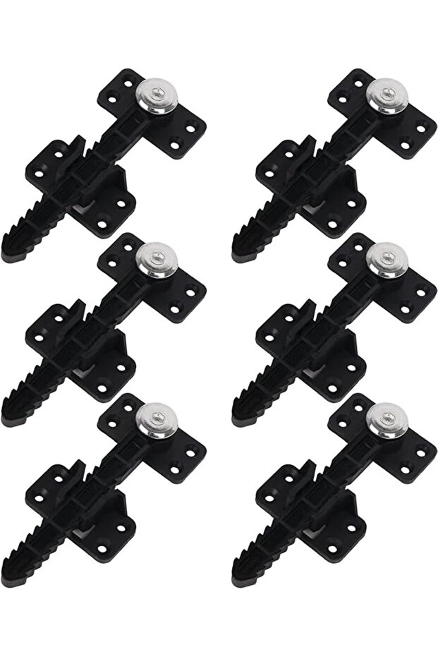 Plastic Sectional Sofa Invisible Interlocking Sofa Connector Bracket with Hardware Rotate 360 Degree 6 pcs,5.51x2.36 in