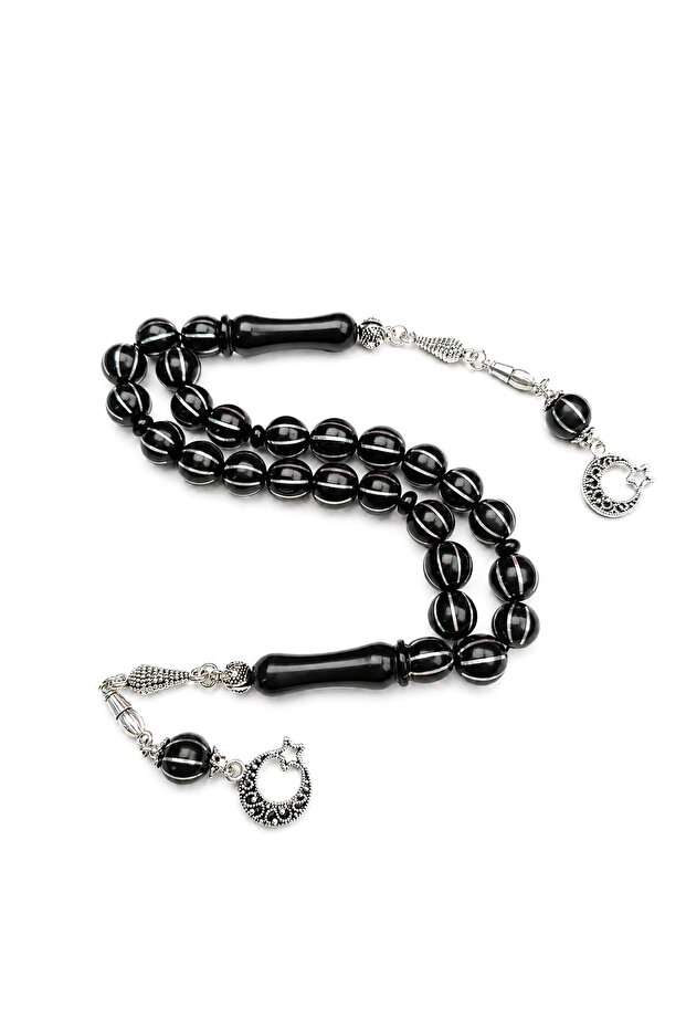 Eight-Piece Bafon Engraved Watermelon Double Zaza Prayer Beads