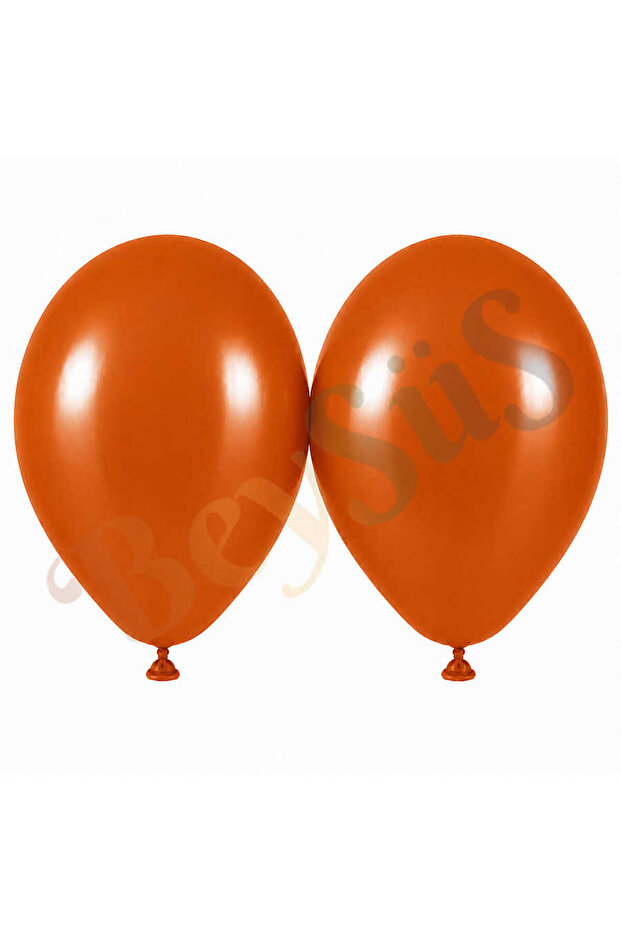 Burnt Orange Color Latex Retro Balloon (50 cm) - 2 Pieces