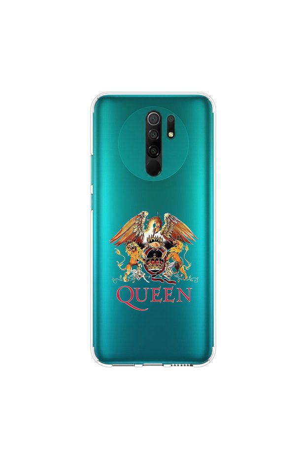 Redmi 9 Compatible Metal 12 Design Transparent Case
