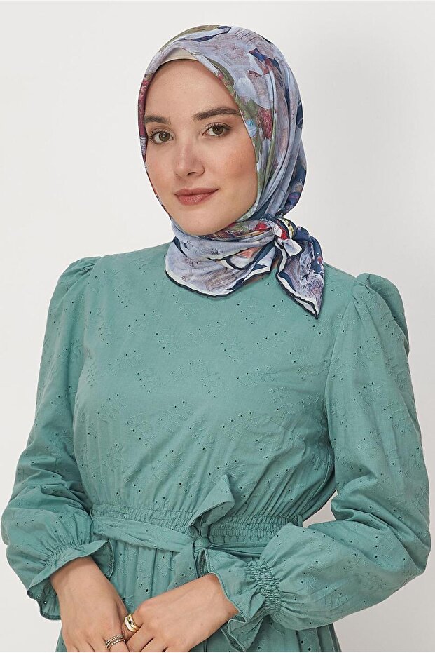 وشاح طبيعي منقوش 8633