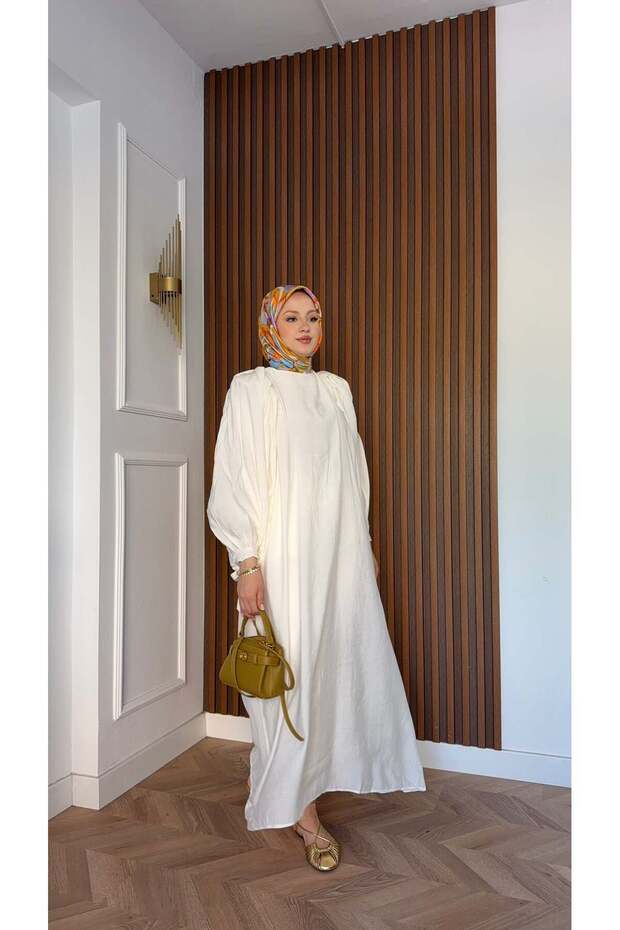 Balloon Sleeve Dress - 2
