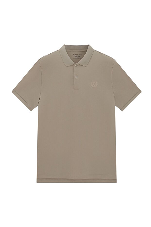 Men Slim Stretch Pique Blend Polo Shirt