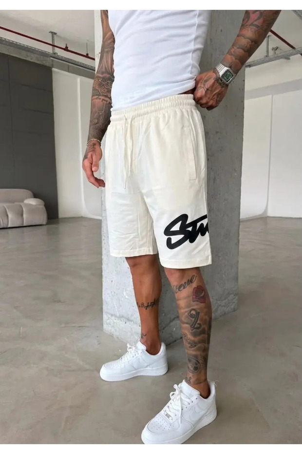 Swtd Large Print Shorts
