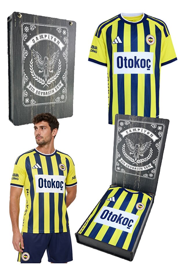 Original Licensed Yellow-Dark Blue 26/27 Adult Jersey with Laser Box Gift