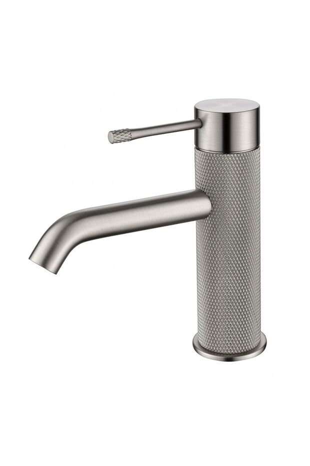 Plus Ciro Basin Mixer Brushed Nickel Bathroom Sink Faucet Tap