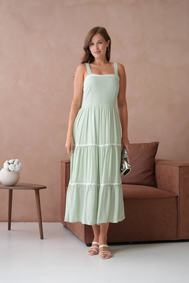 Rochie de vară cu bretele - 5