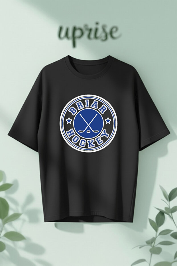 Off Campus Briar Hockey Printed Cotton Oversize T-Shirt