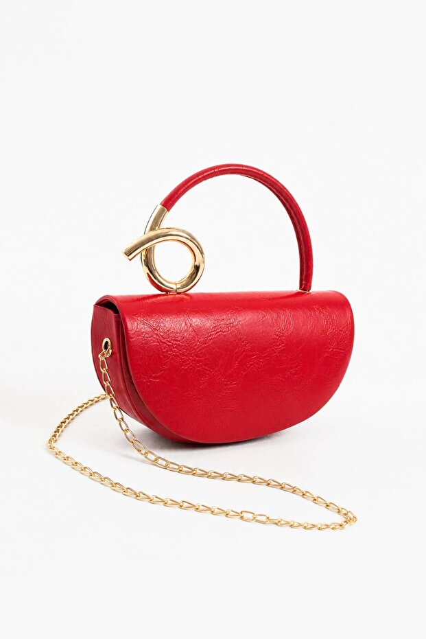 Merry Model Red Women's Hand and Shoulder Bag