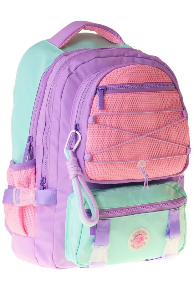 Five-Eye Mesh Lilac Girls' Lilac - Pink School and Daily Backpack - K1849