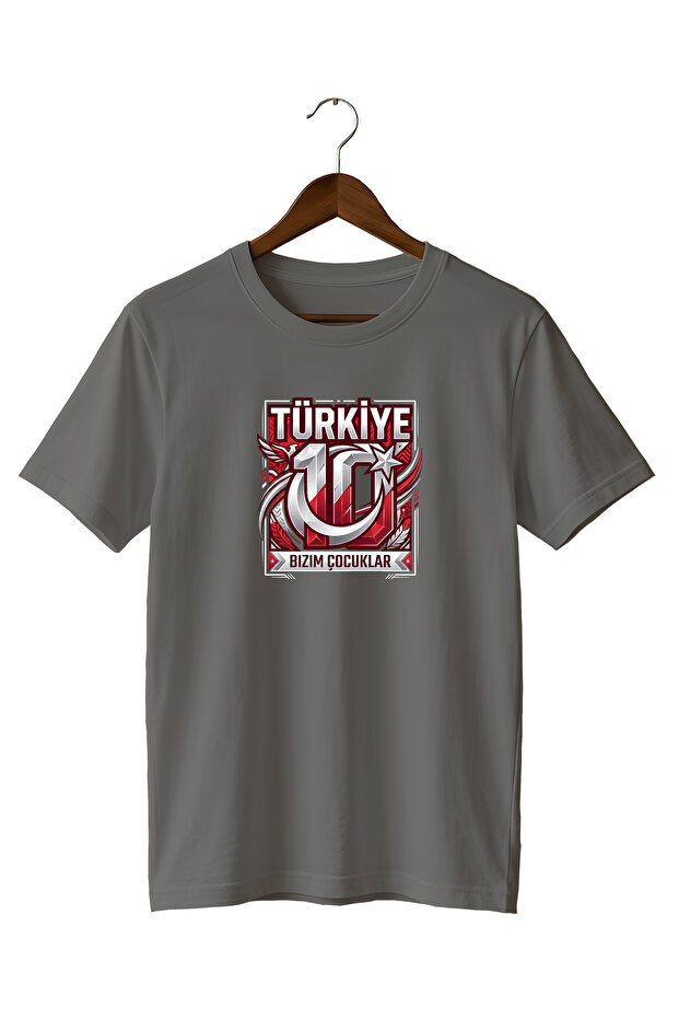 Turkey 2026 World Cup Traditional Motif and Trophy Printed T-Shirt