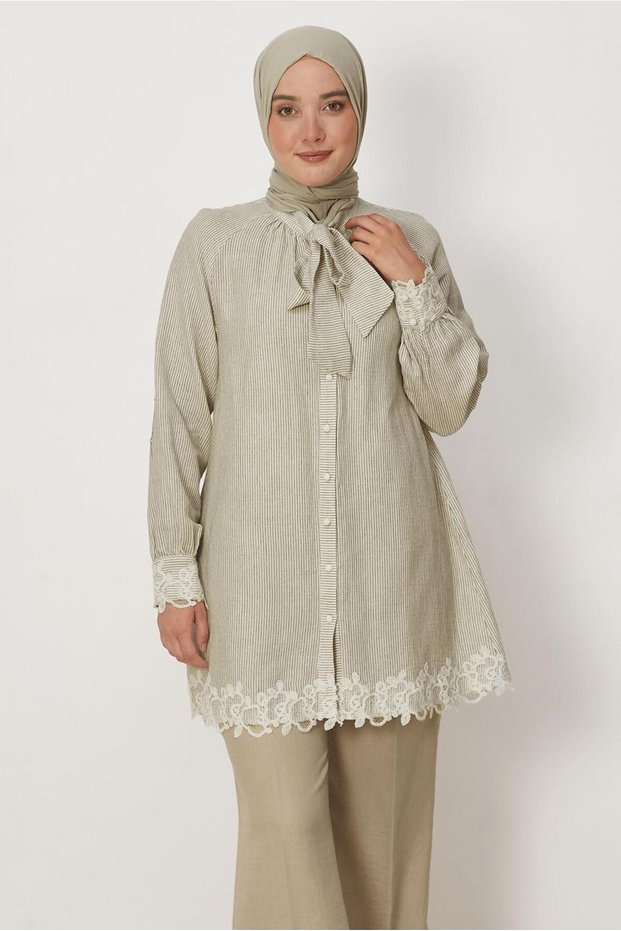 Worked-Detail Muslin Tunic 46615