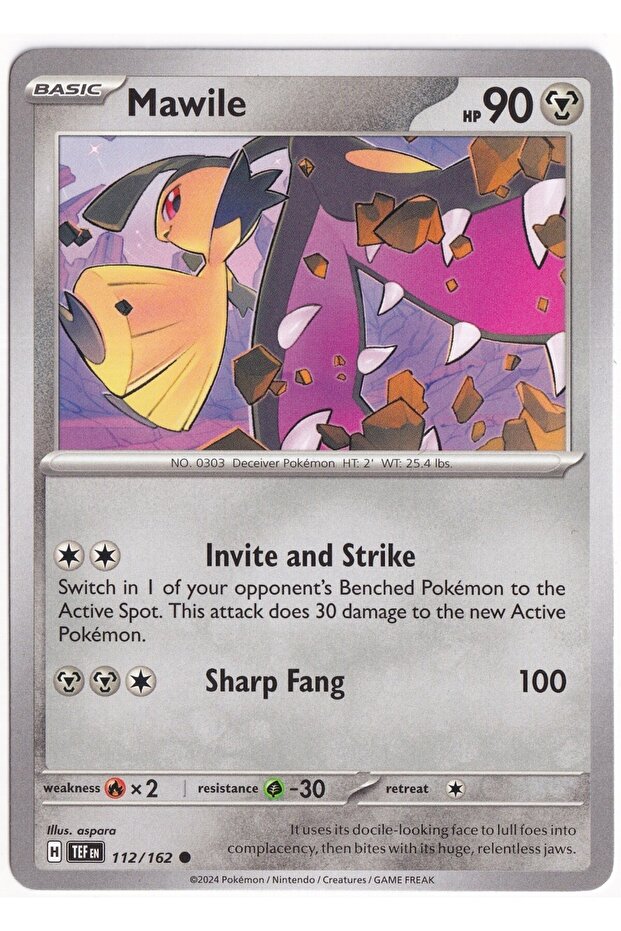 Mawile 112/162 - Temporal Forces - Card (Mint)