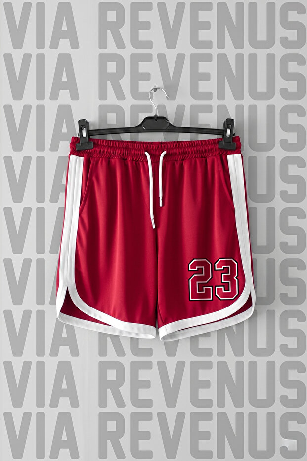 23 Number Printed Unisex Retro Varsity Sports Training Shorts