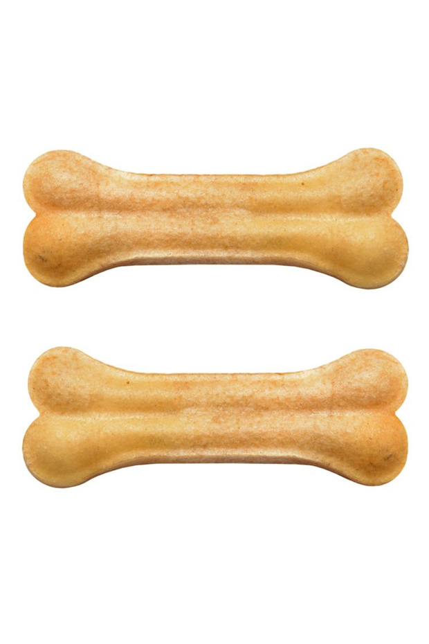 Pressed Rawhide Dog Bones 10 cm, 2 pcs