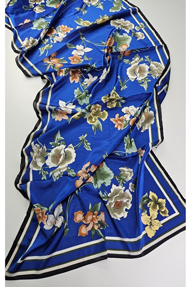 Ivy Pattern Voile Silk Shawl Accessory Shoulder Shawl Foulard