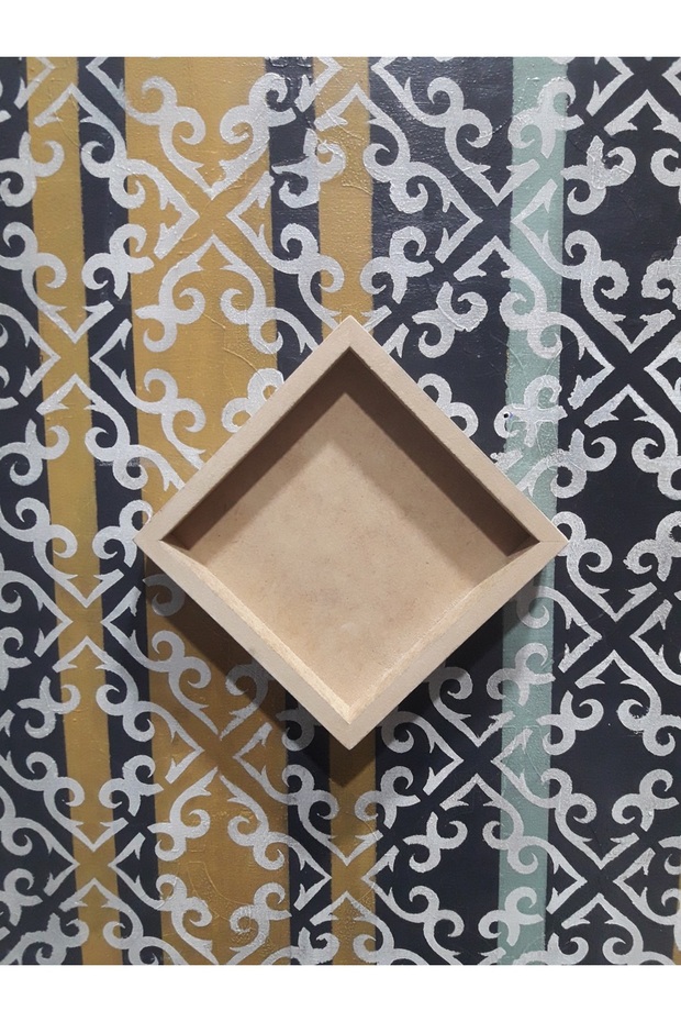 Large Six Single Directional Square Wall Panels Raw Mdf