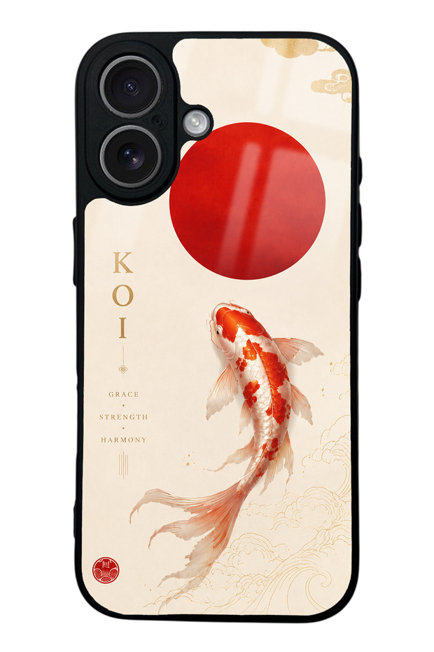 iPhone 17 Minimal Koi Grace Design Glossy Phone Case