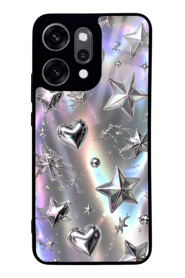 Oppo Reno 14 Pro Chrome Star Dream Design Glossy Phone Case