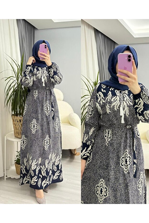 فستان من الفيسكون المزخرف بالترتر
