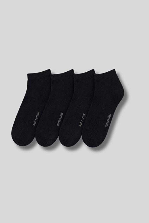 Men's 4-Pack Cotton Bootie Socks