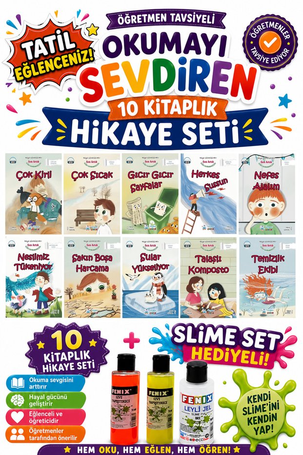 1. Classroom Teacher Recommended 16-Page Story Set-7 That Made Students Love Reading (with Slime Set Gift)