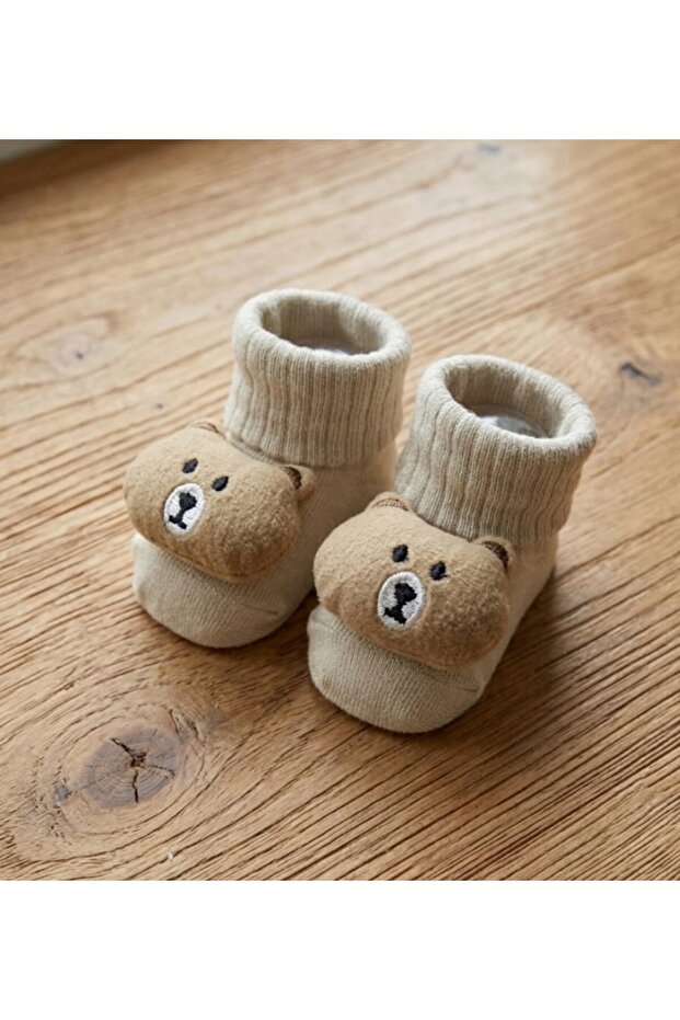 Baby Socks with Bear Accessories
