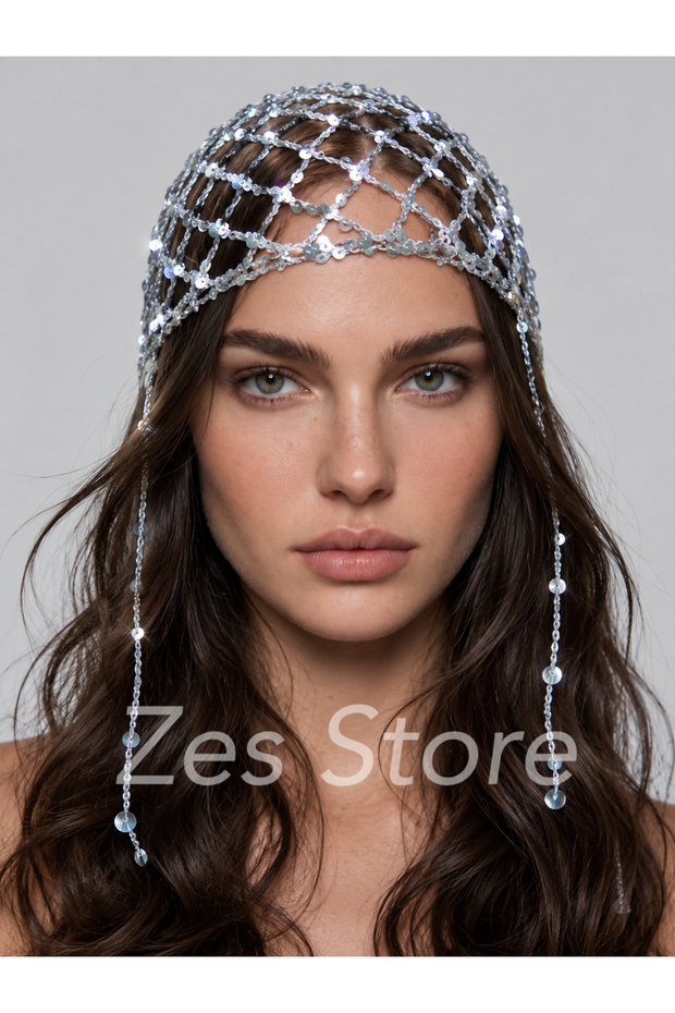 Embroidered Bohemian Hair Accessory Hat&Beanie Party Women's Handmade Beach & Resort Hair Band