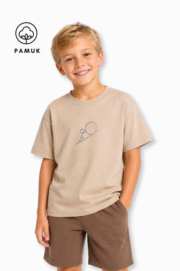 Bicycle Printed Casual Short Sleeve Summer Boys' T-Shirt