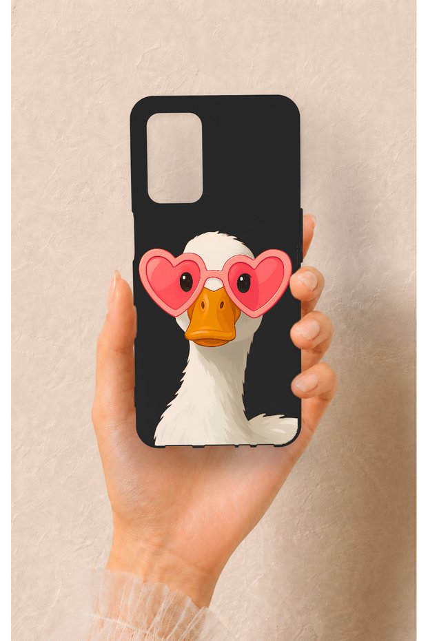 Oppo A55 Compatible Silicone Case with Duck Pattern