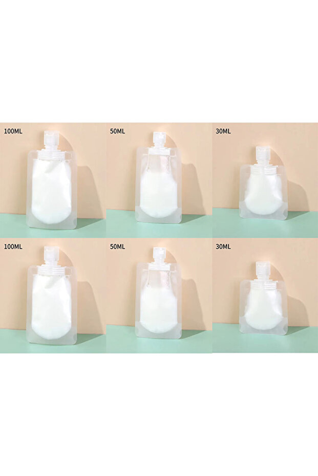 2 set(6pcs) 2-10Pcs Shampoo Makeup Fluid Sub Bottle Packaging Bottle Portable Travel Liquid Soap Ref