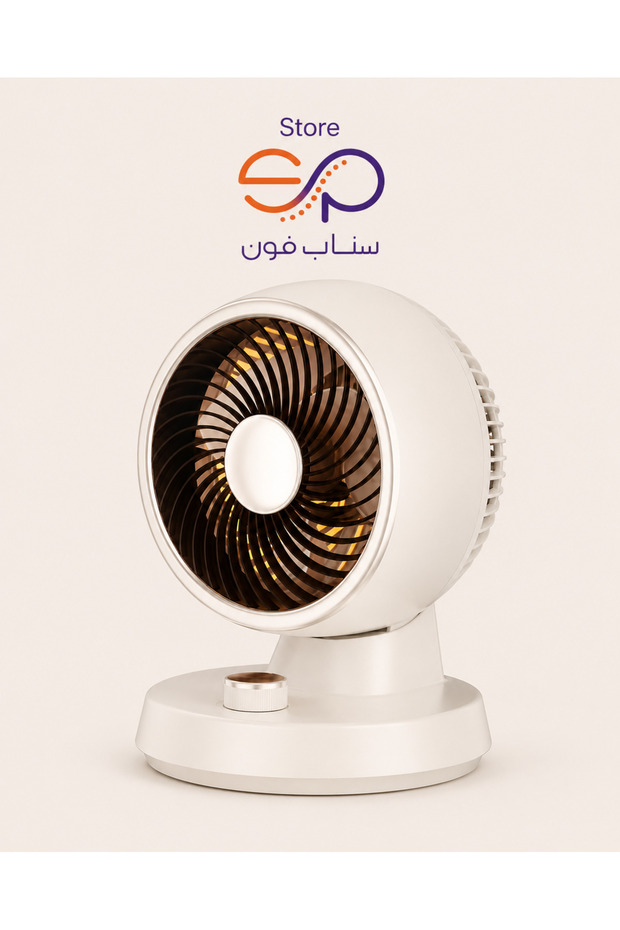 مروحة مكتبية صغيرة بتدفق هواء قوي، قابلة للتعديل، سهلة الحمل، تصميم عصري مناسب للمكتب وغرفة النوم والمنزل