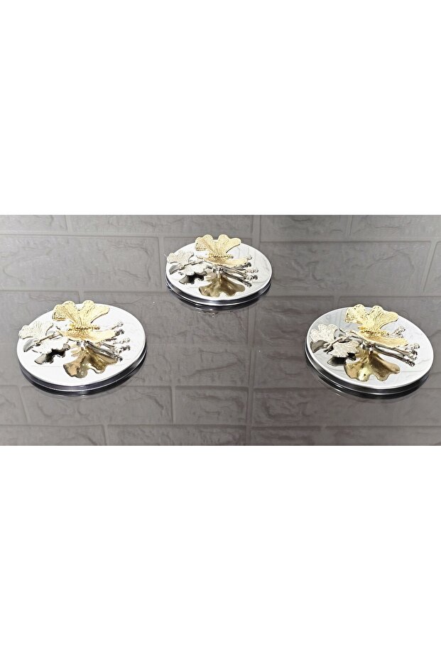 3 Pieces Small Elysia & Timeless Bowl Covers Suitable for 8.5 cm Mouth Diameter - Silver