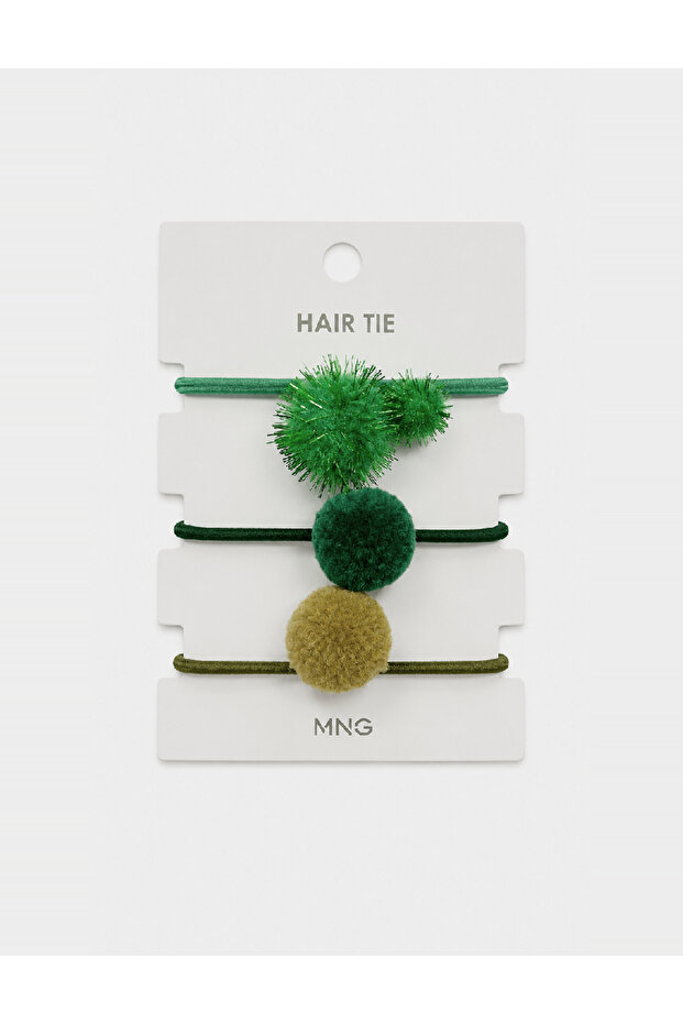 Set elastice de păr, Verde - 1
