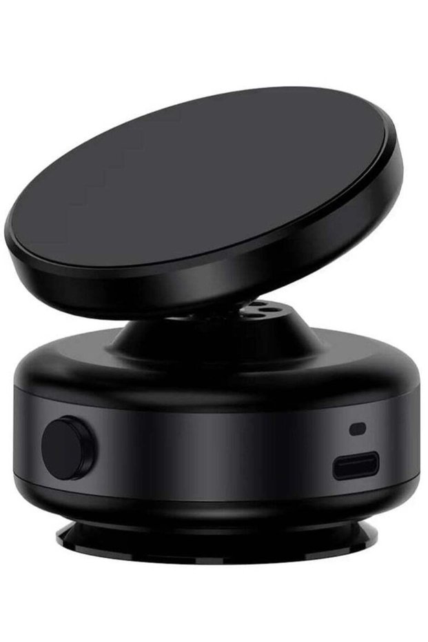 Magnetic Suction Phone Holder for Car, Mirror, Gym - 360°Rotation Magnetic Car Cell Phone Holder (Black)
