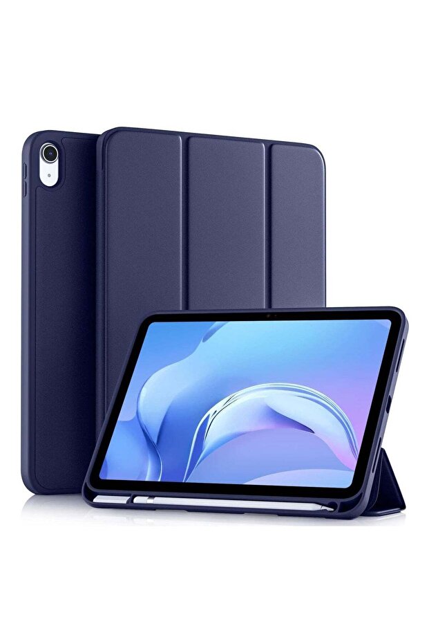 Compatible with iPad 10th Gen Case (10.9-Inch, 2022) Slim Trifold Stand Protective Cover NAVY