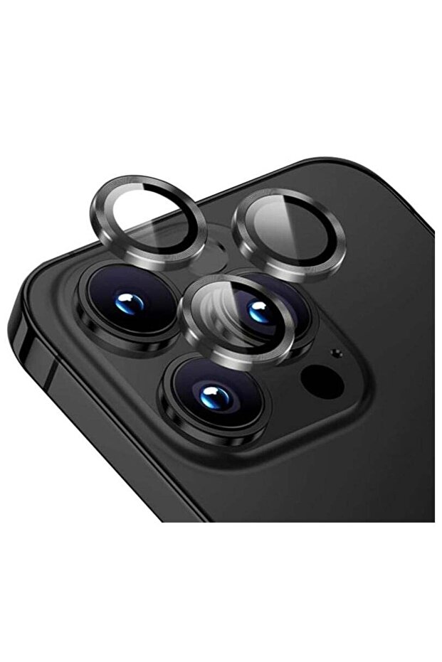 Bling Rhinestone Lens Protector for iPhone 15 Pro/iPhone 15 Pro Max- Sparkling Diamond Camera Lens Cover Black