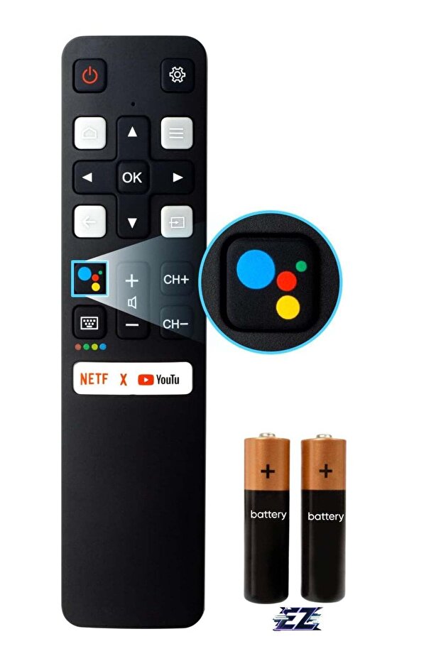 Universal Voice Remote Control Suitable for TCL Android 4K Smart TV, RC802V FNR1 for TCL TV