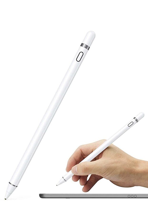 Active Stylus Pen White/Black 1.45mm fine Tip for iPad iPhone Samsung Tablets iOS Android