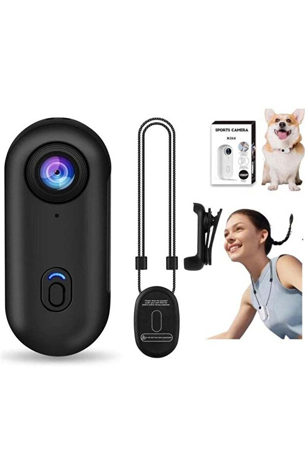 4K Ultra HD Thumb Action Camera with WiFi – Magnetic Wearable Waterproof Camera (30M)