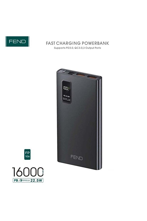 FP106 16000 mAh 22.5W Fast Charging Power Bank