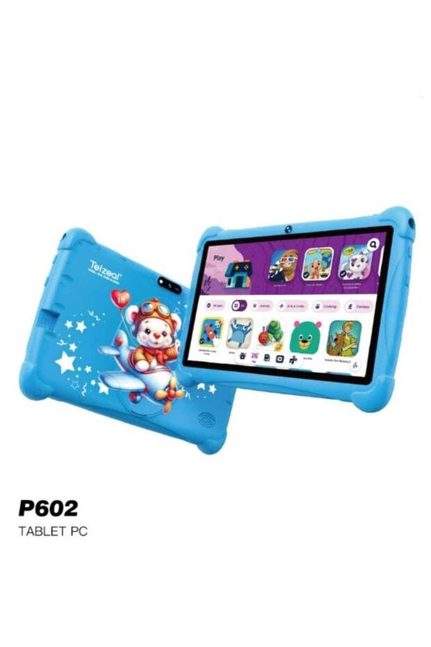 P602 7-Inch Android Tablet with HD Display – 4GB RAM, 128GB Storage, Dual Cameras, 3000mAh Bat