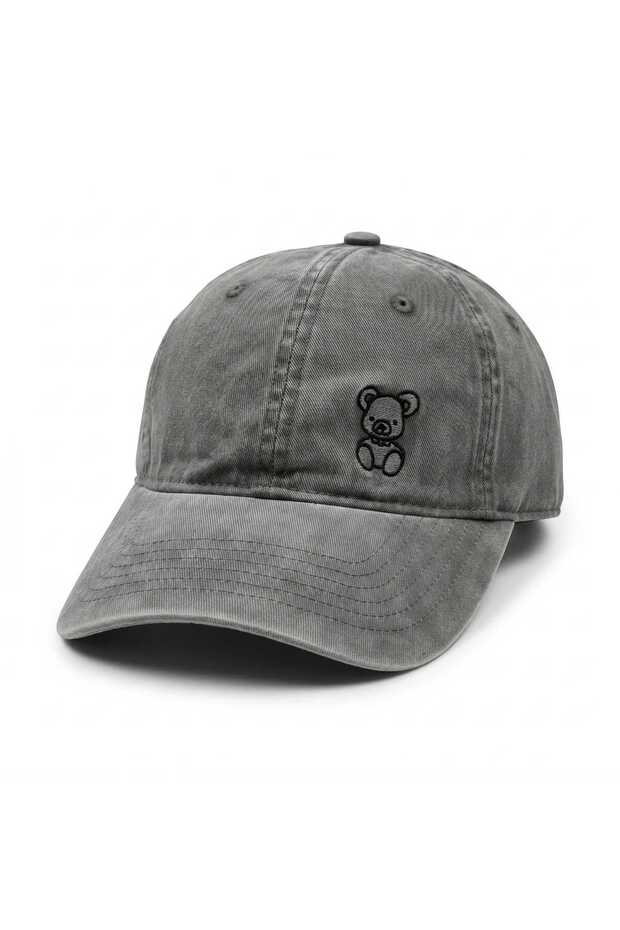 Unisex Özle Washed Denim Cap Hat
